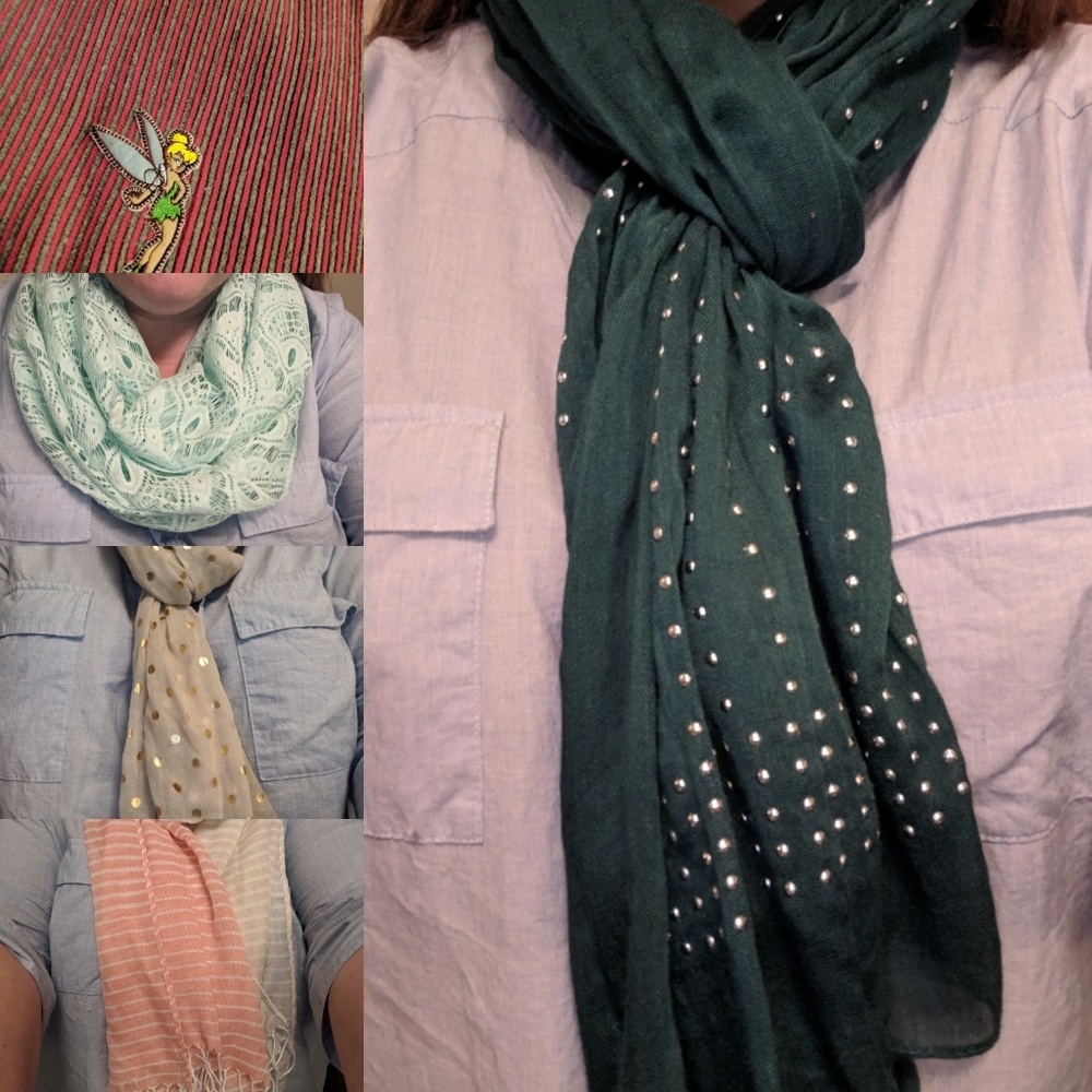 Bundle of (5) scarves